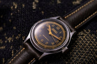 Regent - Black Gilt Dial - Military Style - Vintage Watch