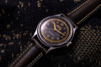 Regent - Black Gilt Dial - Military Style - Vintage Watch