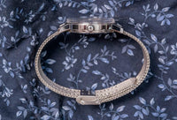 SOLD - Eterna Matic “Stardust Blue” - 1970s · ETA 2824 · Chainmail Bracelet