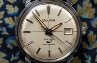 Bulova Sea King Automatic - 1966 - Warm Champagne Dial - Whale Logo - Gilt Movement