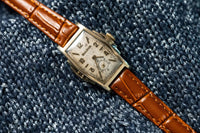 Bulova Banker - 1942 - Curved Wartime Dress Watch - Aged Dial - Fifth Avenue New York