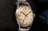 Elgin Shockmaster - Self-Winding - Hooded Lugs - Arrow Seconds - Circa 1950-1955