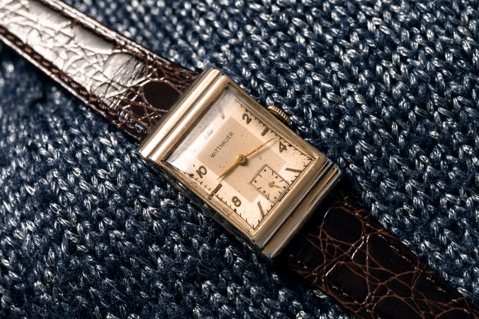 Wittnauer Tank - 17 Jewel Swiss Movement - Illinois Watch Case Co. - 10K Rolled Gold Plate - Circa 1938
