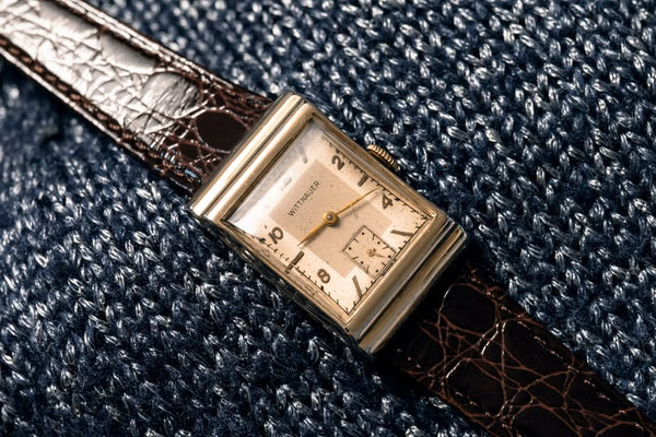 Wittnauer Tank - 17 Jewel Swiss Movement - Illinois Watch Case Co. - 10K Rolled Gold Plate - Circa 1938