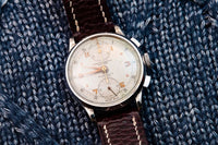Chronographe Suisse - Venus 170 Chronograph - Gilt Cream Dial - Salmon/Copper Hands - Serviced - Circa 1940-1942