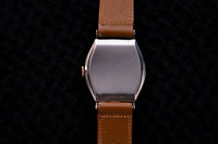 Benrus Tonneau - Salmon Dial - Rose Gold Filled - Shockproof - Circa 1941-1943