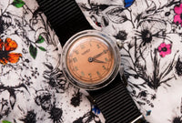 Roamer Swiss Wristwatch - Original Salmon Dial - WWII Era - Circa 1942-1944