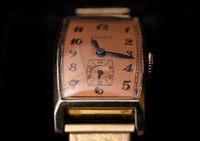 Gruen Curvex - 1939 - Salmon Dial - Original Speidel Bracelet - 10K Gold Filled