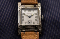 Winton Watch Co. - La Chaux-de-Fonds - 1929 - Art Deco Articulated Case - 14K Gold Filled