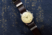 Nicolet Chronograph - WWII Era - Landeron 39 Column-Wheel - Helbros Signed - Circa 1938