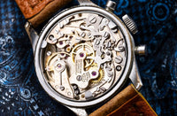 Bovet Frères - Valjoux 77 Column Wheel Chronograph - Snail Guilloché Dial - Circa 1948