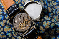 Bulova Black Hawk or Surgeon - Rare Gloss Black Gilt Circle Dial - Gold Filled - Circa 1951