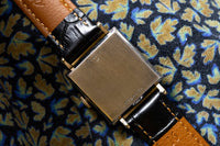 Bulova Black Hawk or Surgeon - Rare Gloss Black Gilt Circle Dial - Gold Filled - Circa 1951