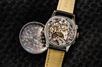 Bovet Frères Chronograph - Gilt Black Dial - Landeron 50 - Pre-WWII - Circa 1939
