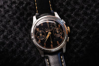 Bovet Frères Chronograph - Gilt Black Dial - Landeron 50 - Pre-WWII - Circa 1939