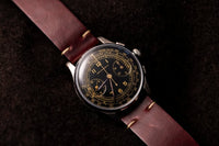 Bovet Frères Chronograph - Black Gilt Dial - Three Pusher Flyback - Landeron 47 - 1937
