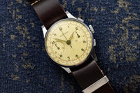 Nicolet Chronograph - WWII Era - Landeron 39 Column-Wheel - Helbros Signed - Circa 1938