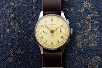 Nicolet Chronograph - WWII Era - Landeron 39 Column-Wheel - Helbros Signed - Circa 1938