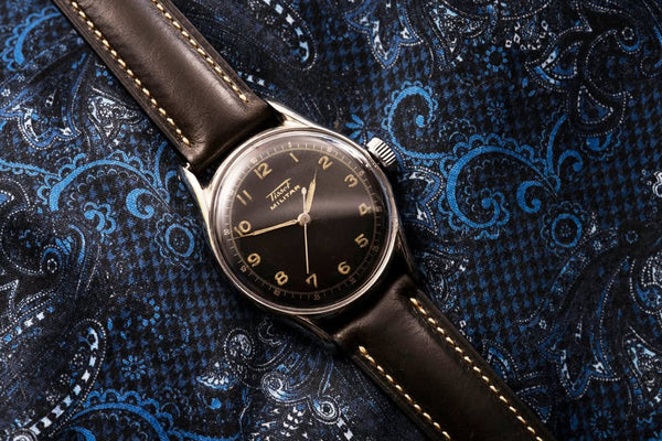 Tissot Militar - Black Dial - Center Seconds - WWII Era - Circa 1943-1945