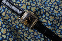 Bulova Black Hawk or Surgeon - Rare Gloss Black Gilt Circle Dial - Gold Filled - Circa 1951