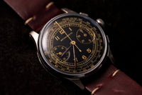 Bovet Frères Chronograph - Black Gilt Dial - Three Pusher Flyback - Landeron 47 - 1937