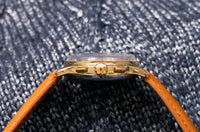 Olma Chronograph 1940's - 14K Gold Plated Case - Red Seconds Hand