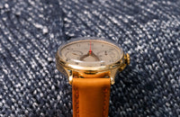 Olma Chronograph 1940's - 14K Gold Plated Case - Red Seconds Hand