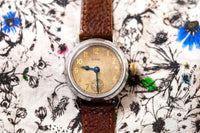 Elgin - Grade 320 - WWI Trench Watch - Aged Gilt Dial - Blued Hands - Circa 1910