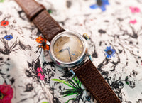 Elgin - Grade 320 - WWI Trench Watch - Aged Gilt Dial - Blued Hands - Circa 1910
