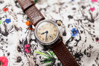 Elgin - Grade 320 - WWI Trench Watch - Aged Gilt Dial - Blued Hands - Circa 1910