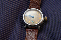 Elgin - Grade 320 - WWI Trench Watch - Aged Gilt Dial - Blued Hands - Circa 1910