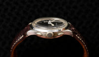 Lemania Calibre 15TL - Two-Register Chronograph - Black Dial - Tachymeter - Circa 1938-1942