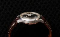 Lemania Calibre 15TL - Two-Register Chronograph - Black Dial - Tachymeter - Circa 1938-1942