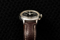 Lemania Calibre 15TL - Two-Register Chronograph - Black Dial - Tachymeter - Circa 1938-1942