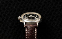 Lemania Calibre 15TL - Two-Register Chronograph - Black Dial - Tachymeter - Circa 1938-1942
