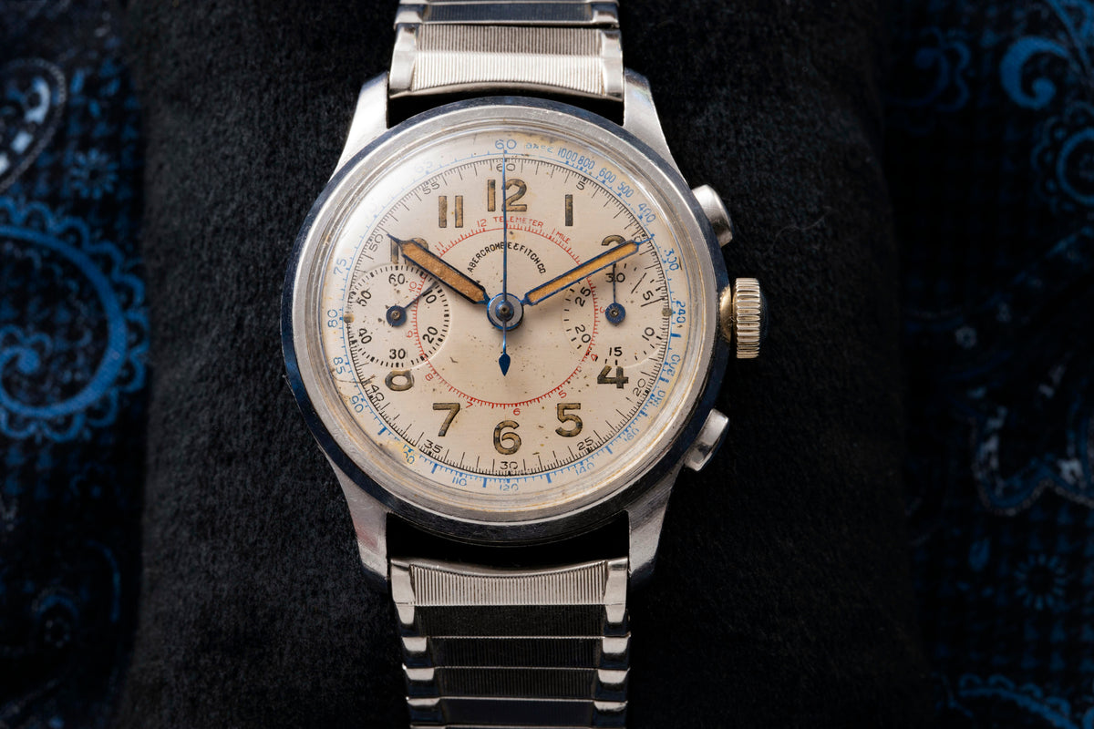Abercrombie & Fitch Co. - Heuer - Chronograph - Valjoux 23 - Tachymeter Telemeter - Circa 1939-1944