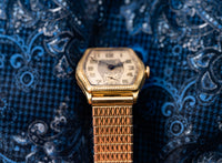 Illinois Watch Company - Grade 607 - Art Deco Tonneau - Fahys 14K Gold Filled Case - Circa 1929