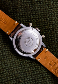 Pierce Watch Co. - Calibre 134 - Chronograph - Black Gilt Dial - Large Screwback Case - Circa 1939-1945