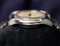 Cortebert Sport Automatic Bumper - Patina Cream Dial - Stainless Steel - Circa Late 1940s to Early 1950s