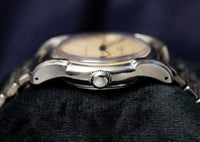 Cortebert Sport Automatic Bumper - Patina Cream Dial - Stainless Steel - Circa Late 1940s to Early 1950s