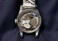 Cortebert Sport Automatic Bumper - Patina Cream Dial - Stainless Steel - Circa Late 1940s to Early 1950s