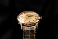 Elgin Self-Winding Shockmaster - 1950s - Champagne Sunburst Dial - Red Sweep Seconds