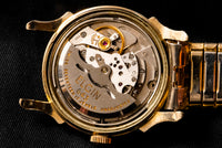 Elgin Self-Winding Shockmaster - 1950s - Champagne Sunburst Dial - Red Sweep Seconds
