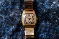 Hamilton - 1929 - Engraved Cushion Dress Watch - Christmas Day Gift - Antique Silver Dial