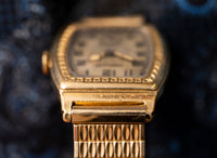 Hamilton - 1929 - Engraved Cushion Dress Watch - Christmas Day Gift - Antique Silver Dial