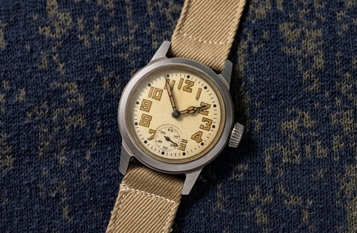 Waltham U.S. 1917-H Ordnance Miliatry Issue - Korean War Field Watch - Cream Lume Dial - Circa 1946
