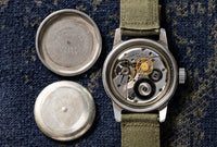Elgin - U.S. Navigation Hacking Watch - Black 24-Hour Dial - Circa 1953