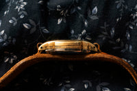Olympic - 1940s - Black Military Dial - 24-Hour Track and Red Sweep - Hand-Tooled Strap