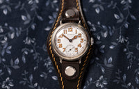 Waltham WW1 Trench Watch - J. Depollier & Son - Sterling Case - Enamel Dial - Circa 1916