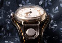 Waltham WW1 Trench Watch - J. Depollier & Son - Sterling Case - Enamel Dial - Circa 1916